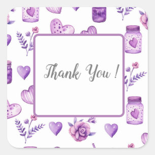 Wrapping Paper Flat Sheet Set of 3 Square Sticker
