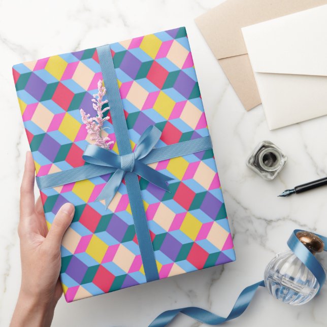 Wrapping paper for Christmas. Chequered pattern. (Gifting)