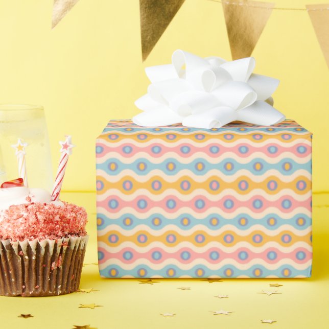 Wrapping paper for Christmas in retro style. (Birthday Party)