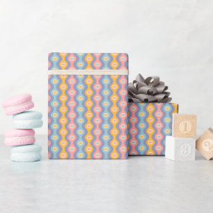 Wrapping paper for Christmas in retro style.