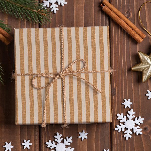 Wrapping paper for Christmas in retro style. (Vintage wrapping paper for Christmas and winter holidays.
Ginger bread striped pattern.)