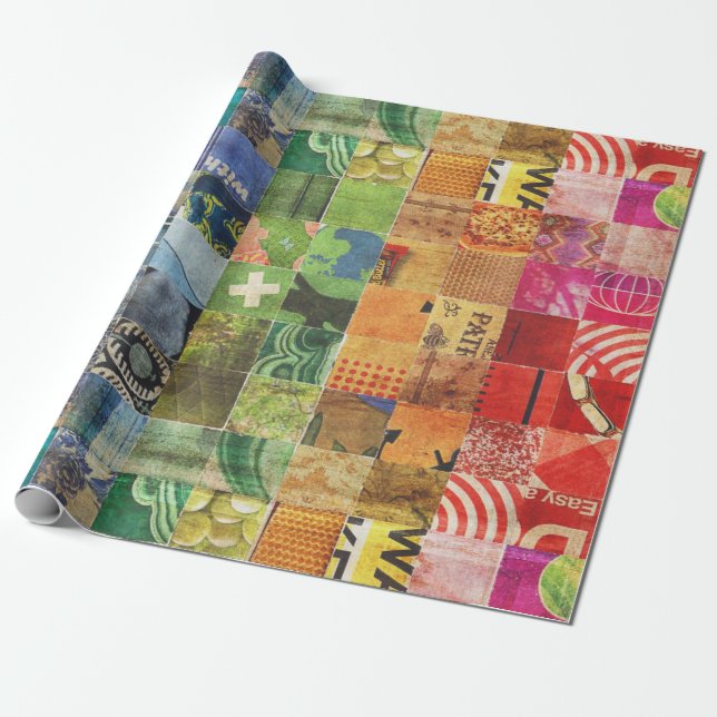 Wrapping Paper for furniture decoupage or collage  (Unrolled)