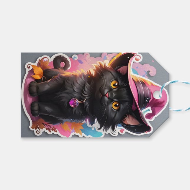 Wrapping Paper Gift Tags (Front (Horizontal))