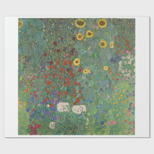 WRAPPING PAPER : GUSTAV KLIMT : FARM GARDEN