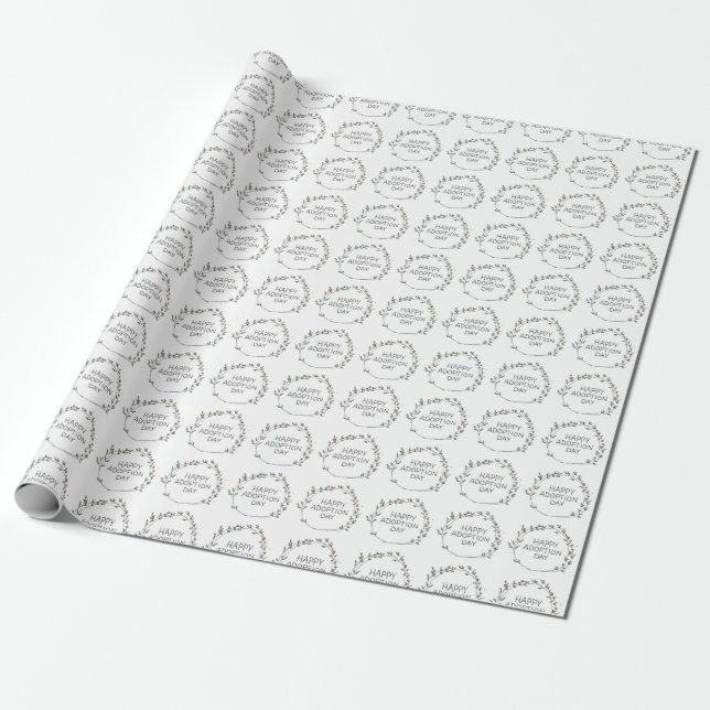 Wrapping paper - Happy Adoption Day (Unrolled)