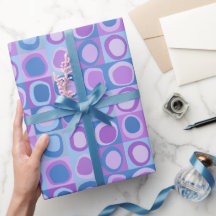 wrapping paper in repeating abstract pattern