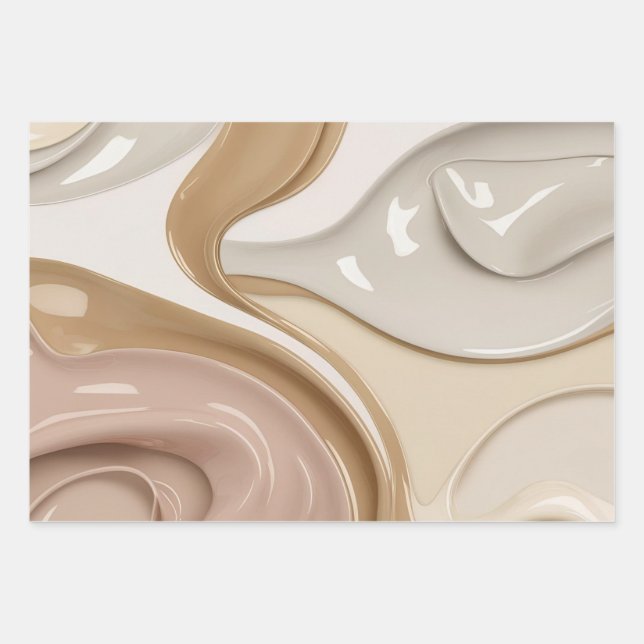 Wrapping paper in stylish abstract graphic (Front)