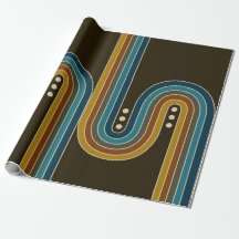 Wrapping Paper in Triple Dots - Brown