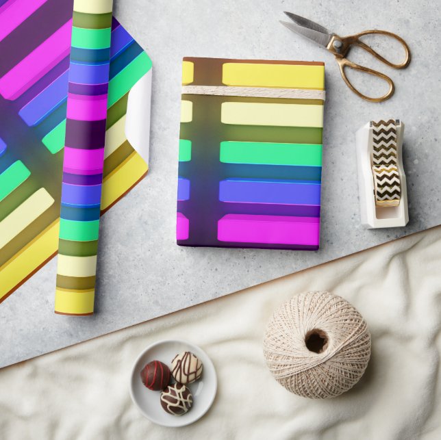 Wrapping Paper - LGBT Neon Lights (Crafts)