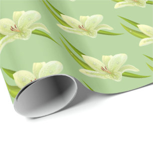 Wrapping Paper-Lily Flowers Paper