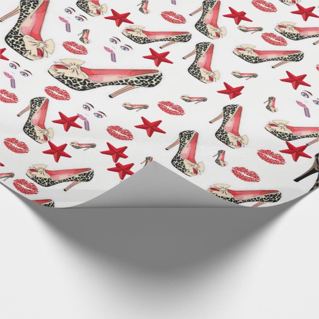 Wrapping paper lipstick (Corner)