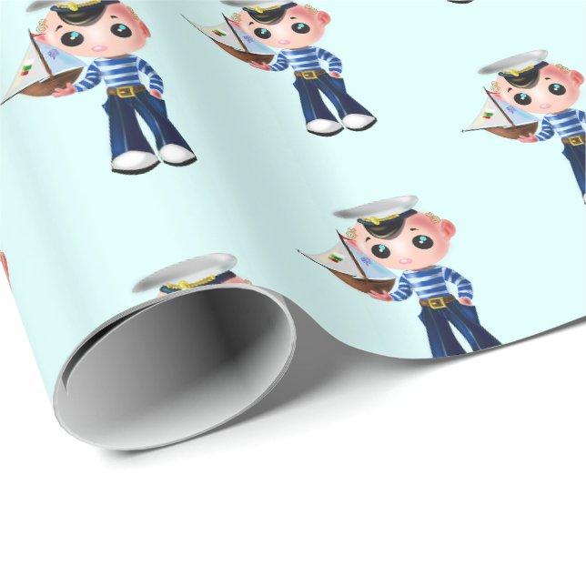 Wrapping Paper Little Sailor (Roll Corner)
