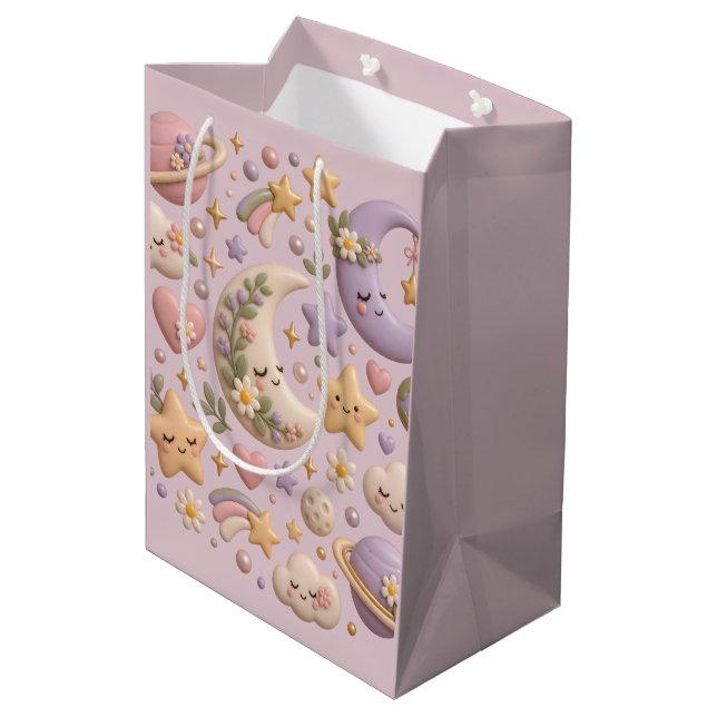 Wrapping Paper Medium Gift Bag (Back Angled)