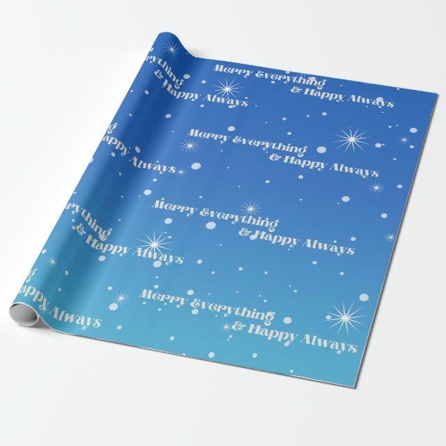 Wrapping Paper Merry Everything & Happy Always (Unrolled)