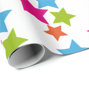 Wrapping Paper - Multi Coloured Stars