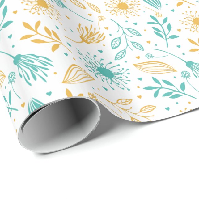 Wrapping Paper-Nature's Floral Wrapping Paper (Roll Corner)