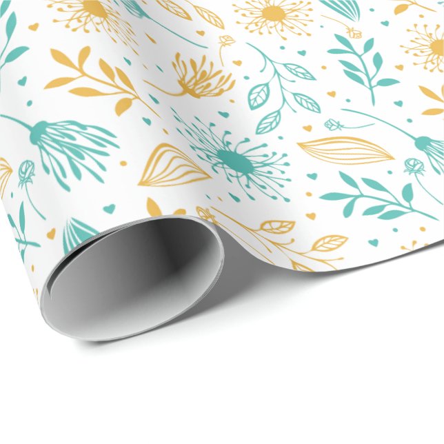 Wrapping Paper-Nature's Floral Wrapping Paper (Roll Corner)