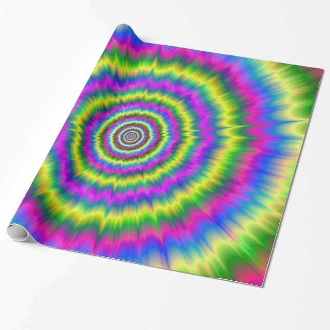 Wrapping Paper  Neon Explosion (Unrolled)