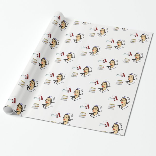 Wrapping Paper Nurse (Unrolled)