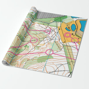 Wrapping Paper - Orienteering map