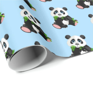 Wrapping Paper-Panda Bear Wrapping Paper