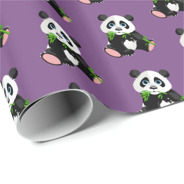 Wrapping Paper-Panda Bear Wrapping Paper (Roll Corner)