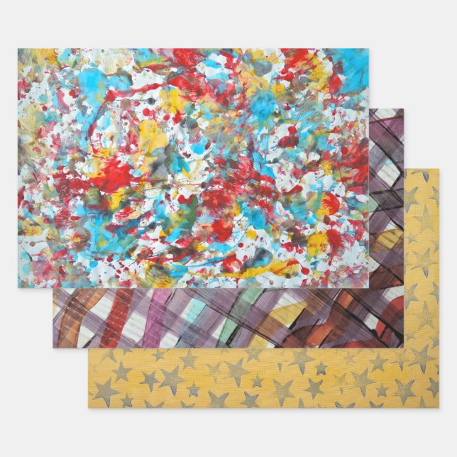 Wrapping Paper - Paste Paper Designs (Set)