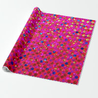Wrapping Paper Polka Dot Sparkley Jewels