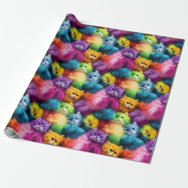 Wrapping Paper - Pride Cats 2 (Unrolled)