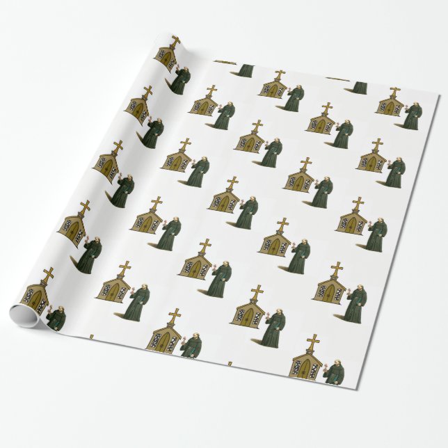 Wrapping paper Priest (Unrolled)