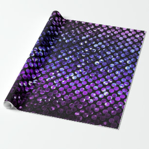 Wrapping Paper Purple Crystal Bling Strass