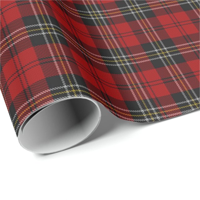 Wrapping Paper - Red Tartan Macpherson Clan (Roll Corner)