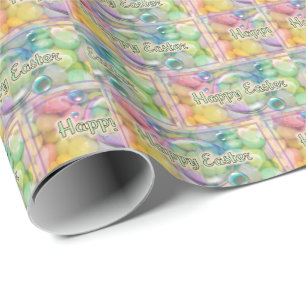 Wrapping Paper Rl.   Happy Easter in Pastels