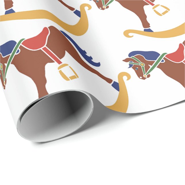 Wrapping Paper - Rocking Horse (Roll Corner)