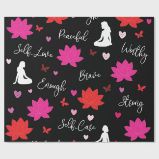 Wrapping Paper Roll | Lotus Flower Motivational