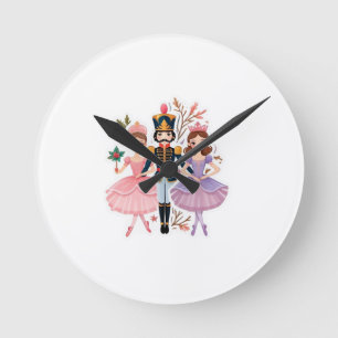 Wrapping Paper Round Clock