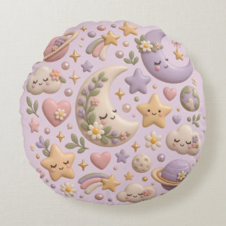 Wrapping Paper Round Cushion