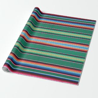Wrapping Paper,serape print,green Wrapping Paper