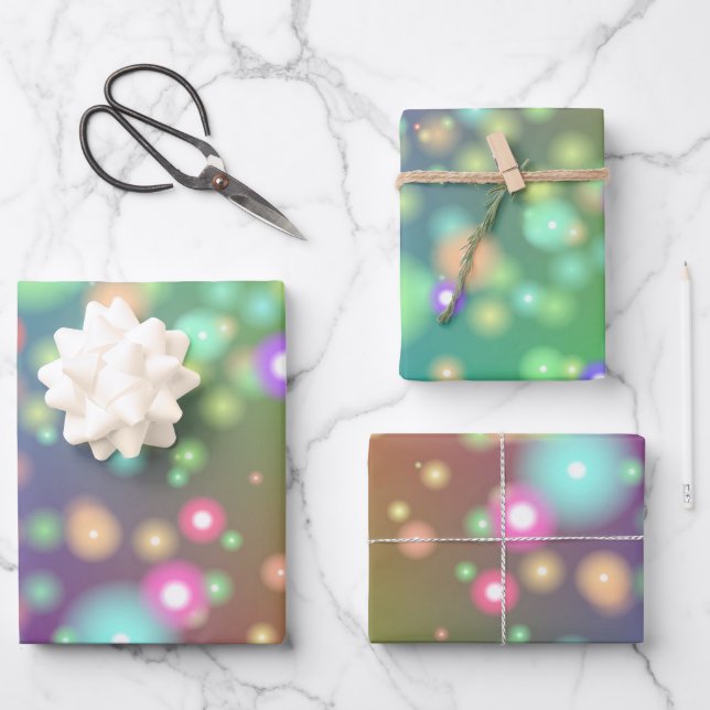 Wrapping Paper Set - Fireflies & Fairy Lights (Front)