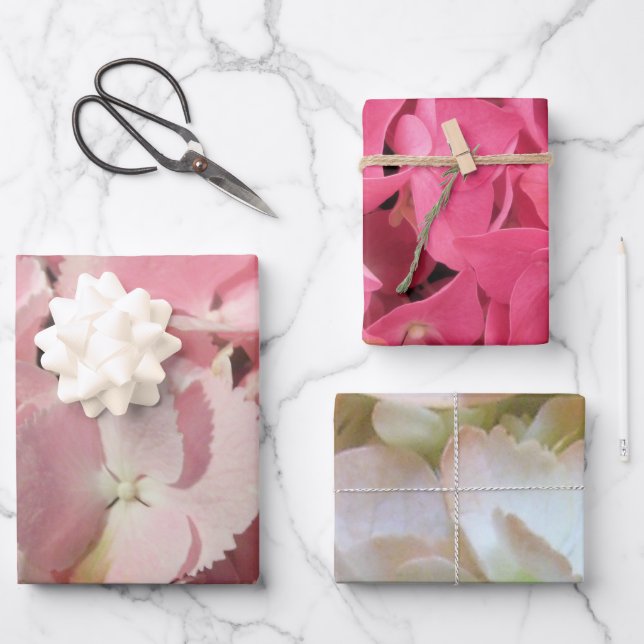 Wrapping Paper Set - Hydrangea Collection I (Front)