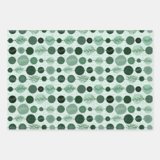 wrapping paper set of 3 sheets abstract pattern