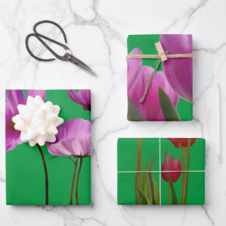 Wrapping Paper Sheets Flower