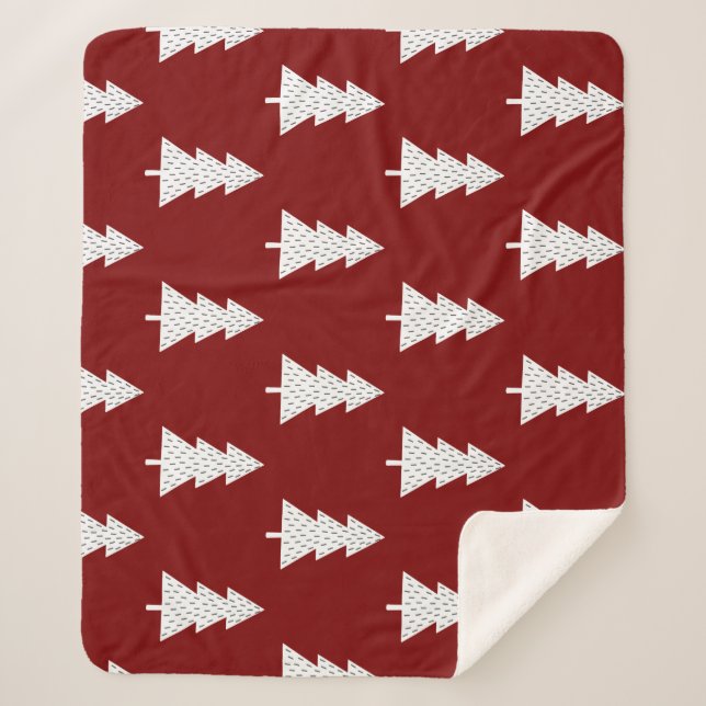 Wrapping Paper Sherpa Blanket (Front)