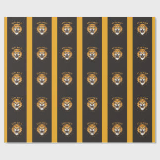 Wrapping paper stay wild design