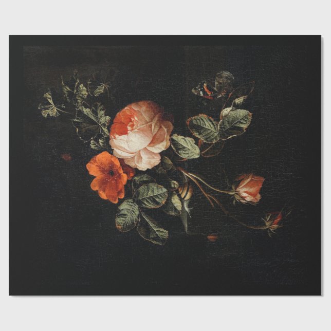 WRAPPING PAPER : STILL LIFE : ELIAS VAN DEN BROEK  (Flat)