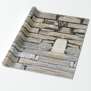 Wrapping Paper Stone Wall fun