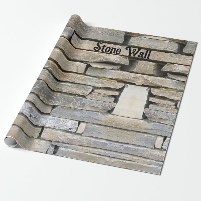 Wrapping Paper  Stone Wall fun  (Unrolled)