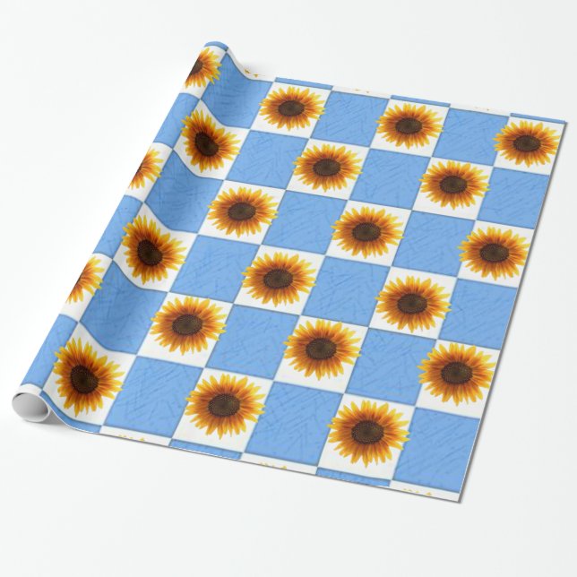 Wrapping paper Sunflower (Unrolled)