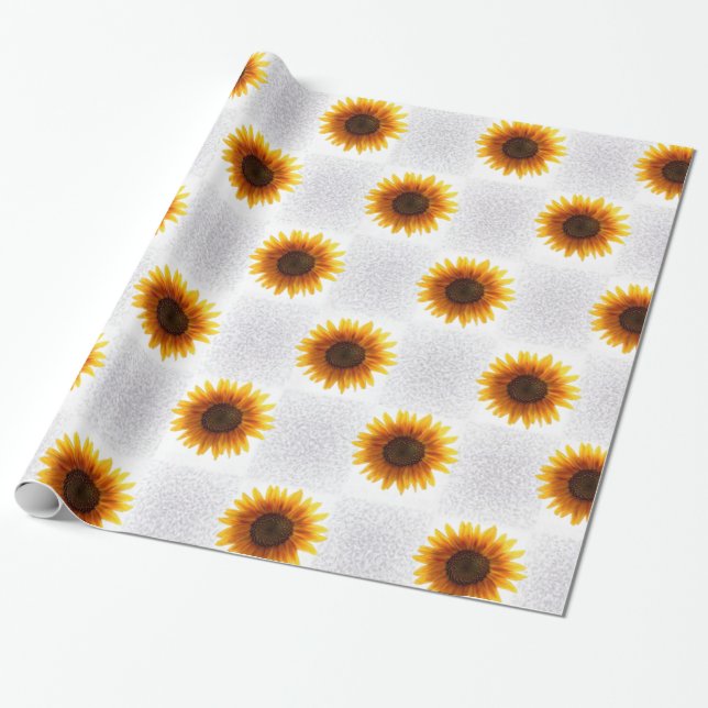 Wrapping paper Sunflower (Unrolled)