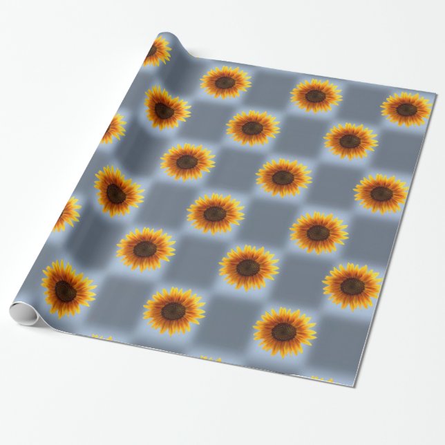 Wrapping paper Sunflower (Unrolled)